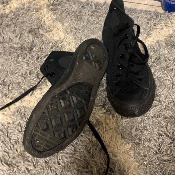All black high top converse - Picture 2 of 3